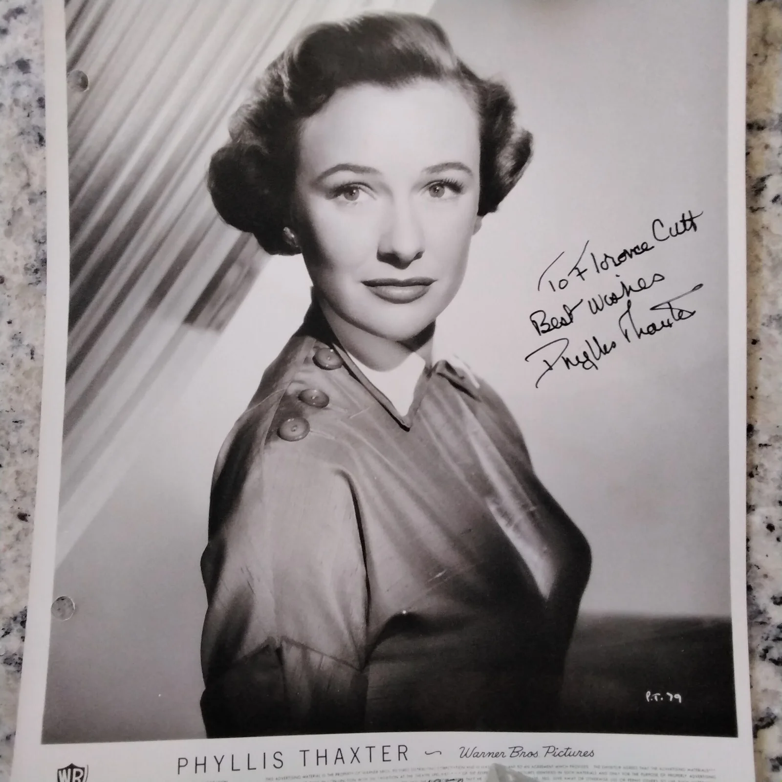 Phyllis Thaxter SIGNED Photo Movie Actress 30 Seconds Tokyo Bewitched Superman, изображение 5