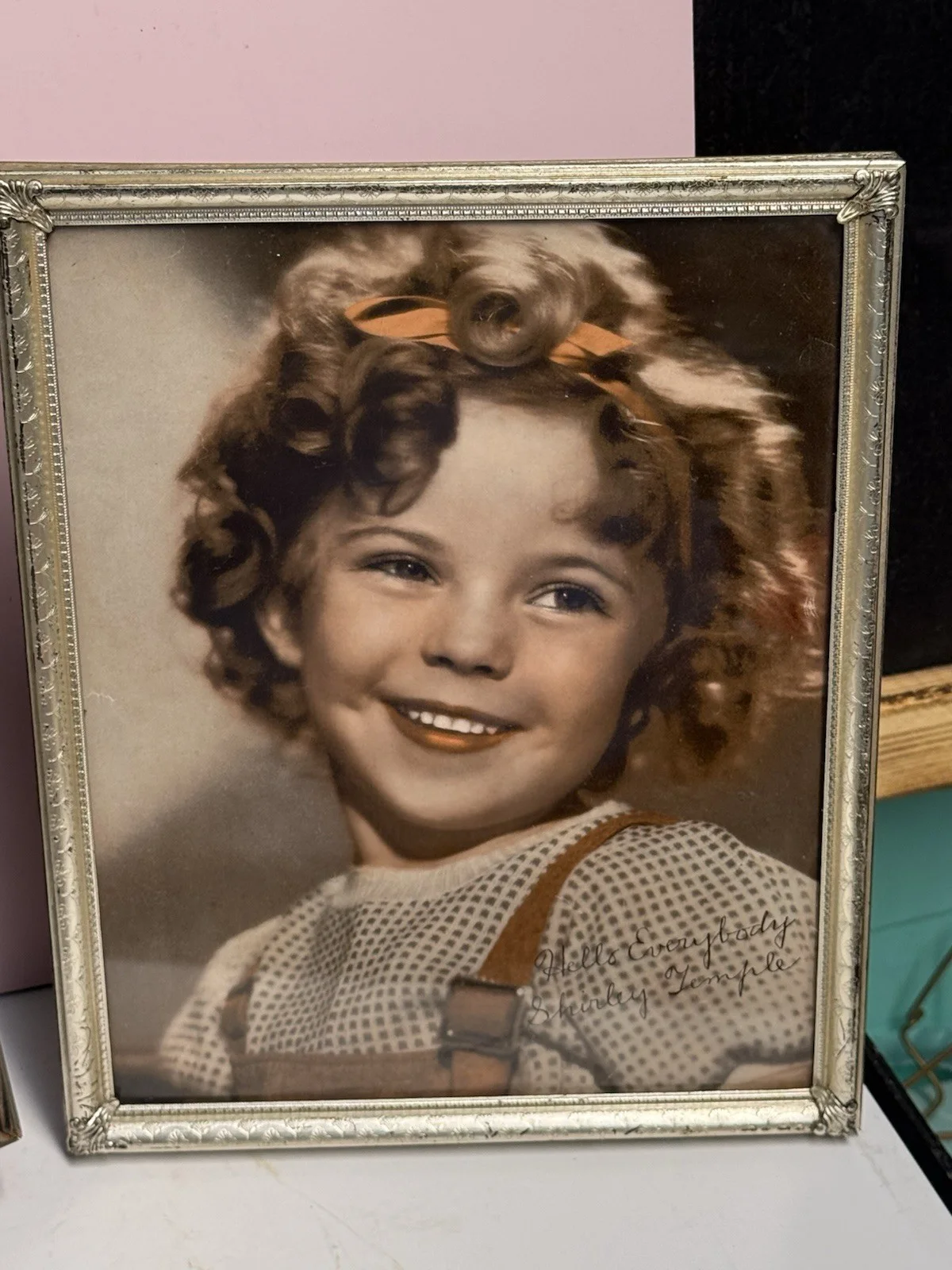 Vintage Framed Shirley Temple Photographs X2 Signed, image 5