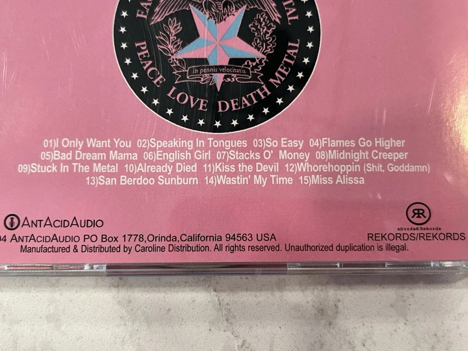 Eagles Of Death Metal Peace Love Death Metal AUTOGRAPHED Signed Jesse Hughes NEW, изображение 4