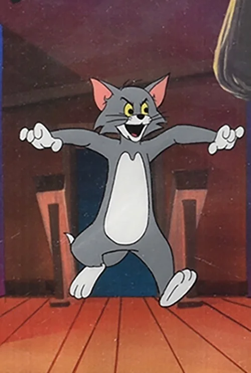 Bill Hanna, Joe Barbera — 1989 Hanna-Barbera Tom & Jerry Original Production Cel Signed Framed COA, изображение 3