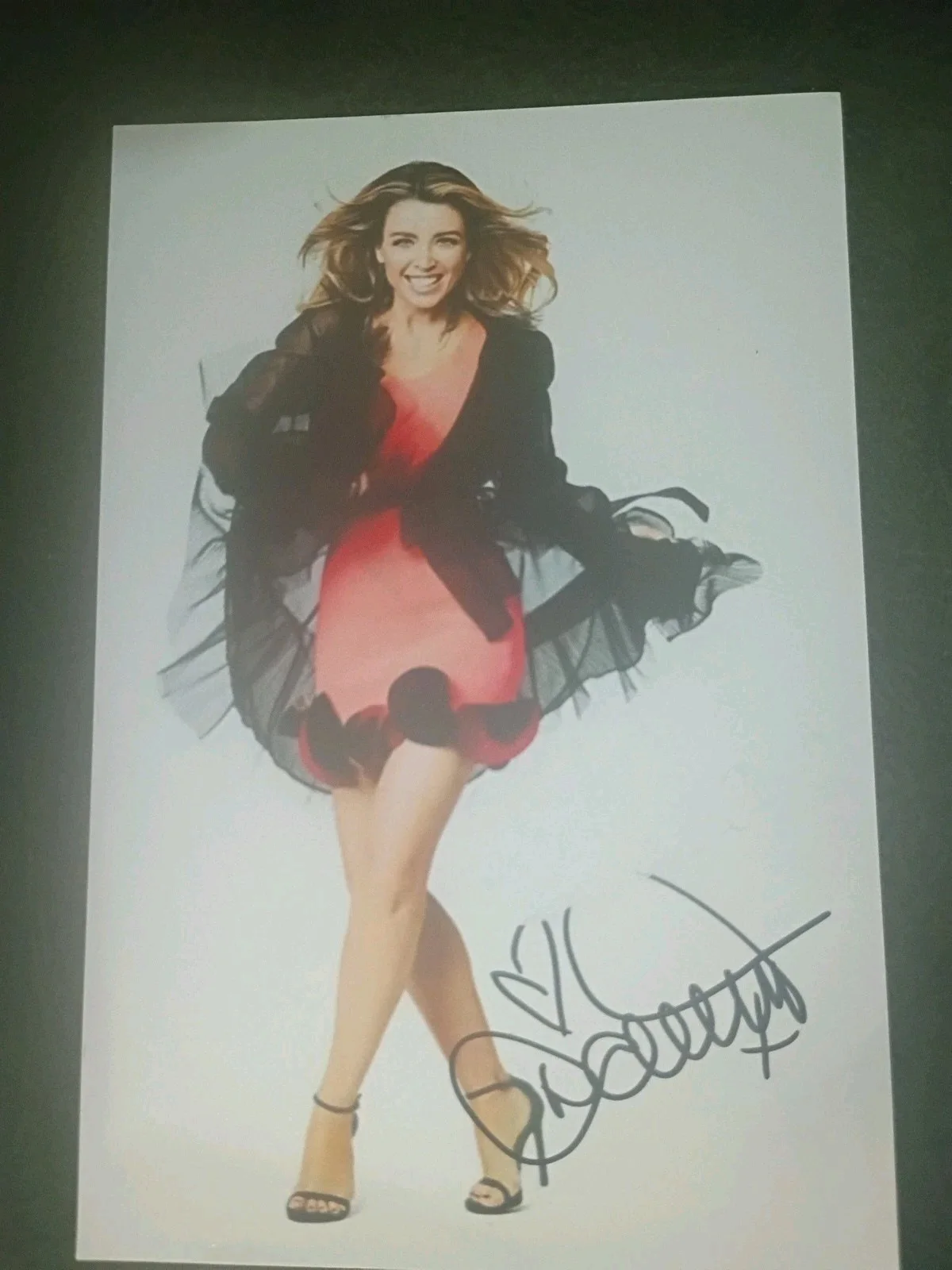 DANNII MINOGUE — DANNII MINOGUE Hand Signed Autograph 4X6 Photo - SEXY MODEL & ACTRESS & SINGER