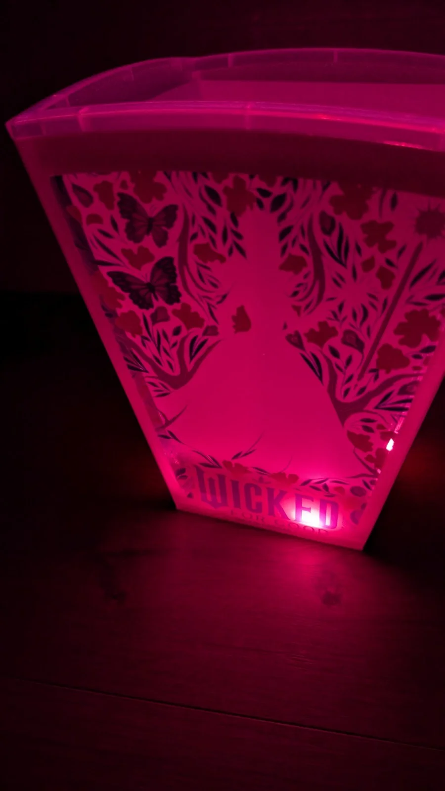 Wicked Movie Popcorn Bucket Cineworld Limited Edition LED Light Up Green New, image 5