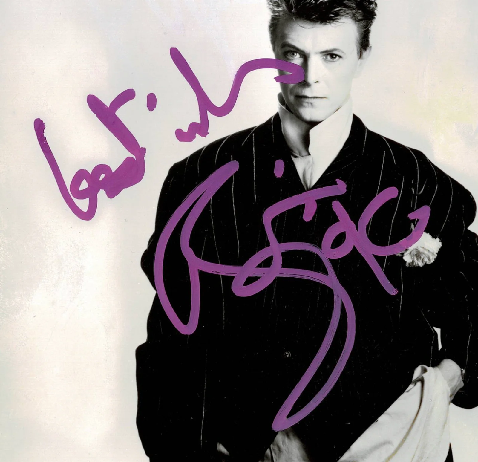 David Bowie Autographed Signed Original 8x10 EMI Promo Photo AMCo COA 25334, image 2