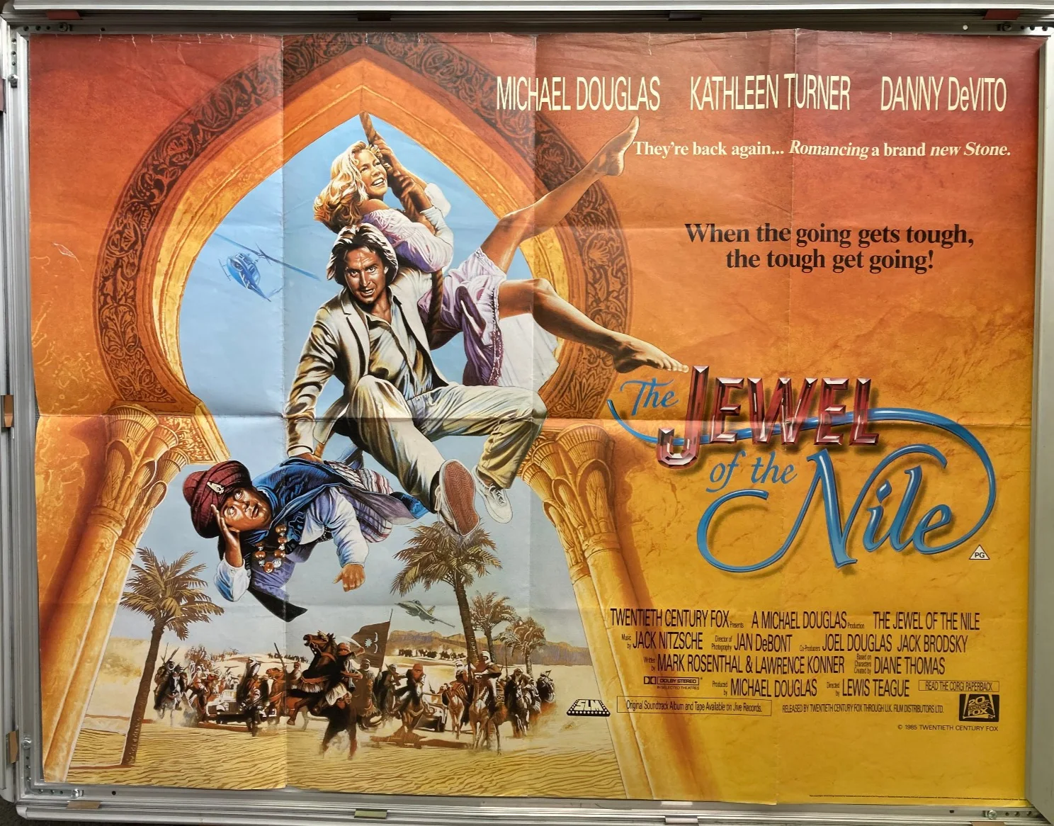 Cinema Poster: JEWEL OF THE NILE 1985 (Quad) Michael Douglas Kathleen Turner, изображение 2