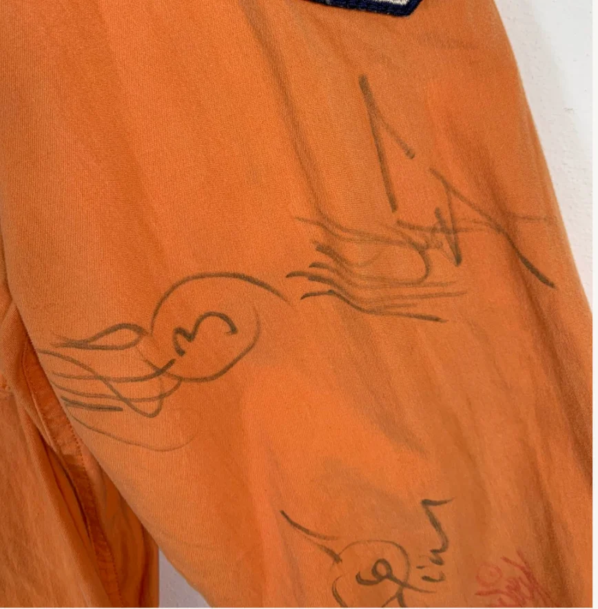 Slipknot Complete Band Autographed Signed Orange Prison Jumpsuit AMCo LOA 10882, image 5