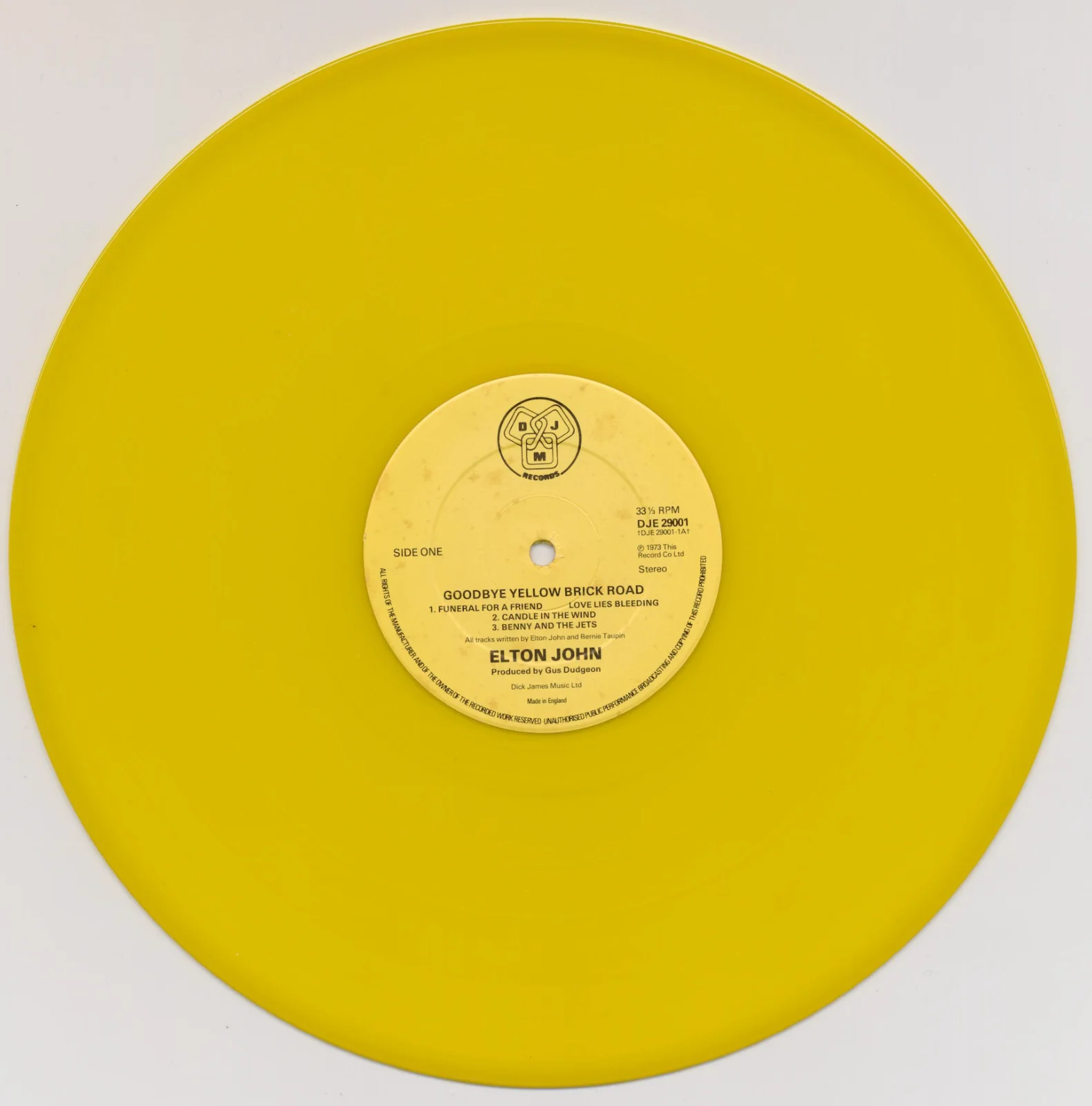 Elton John Autographed Signed Yellow Brick Road Record Album AMCo LOA 29281, изображение 4
