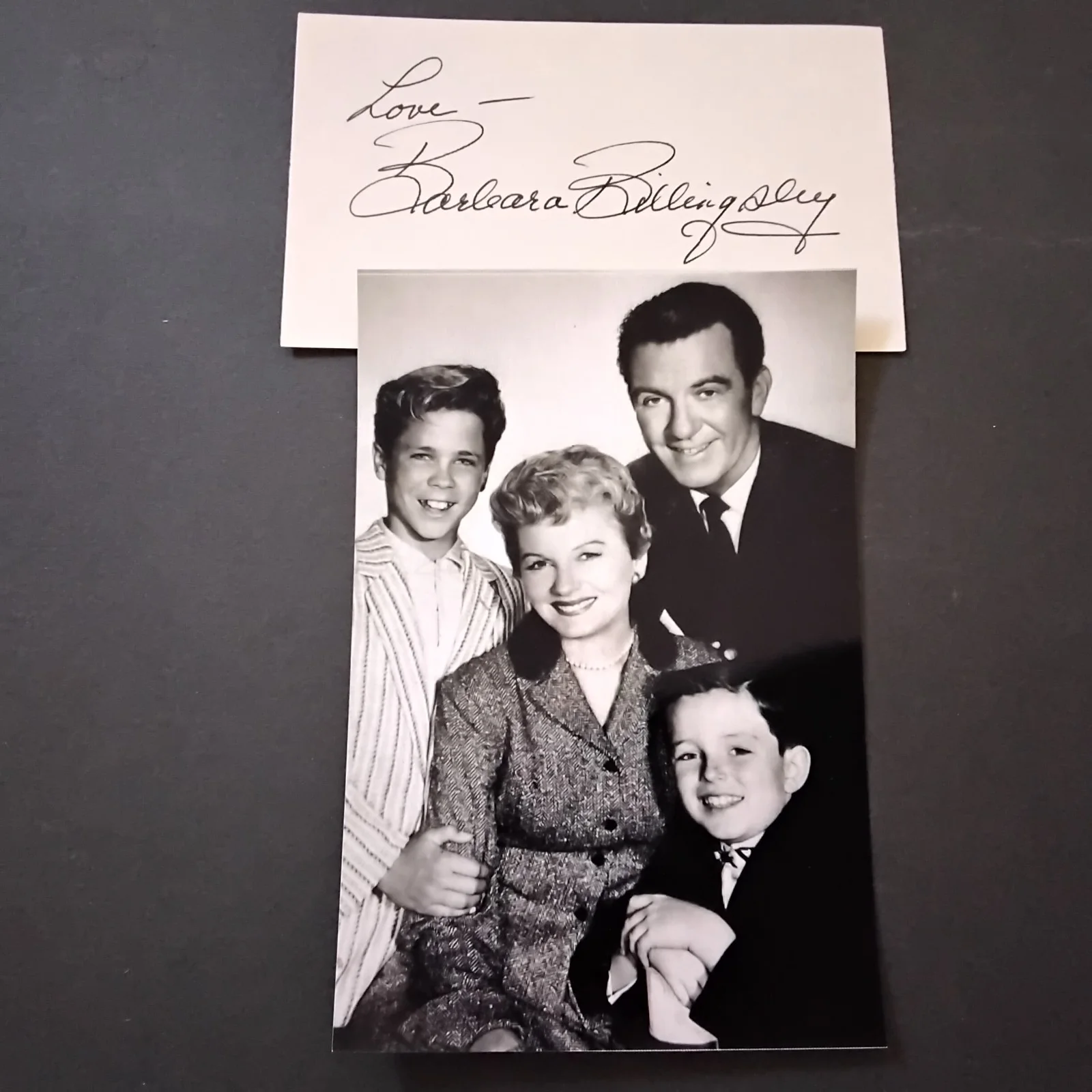 Barbara Billingsley SIGNED Card Photo TV Movie Actress Leave It To Beaver "Mom", изображение 2