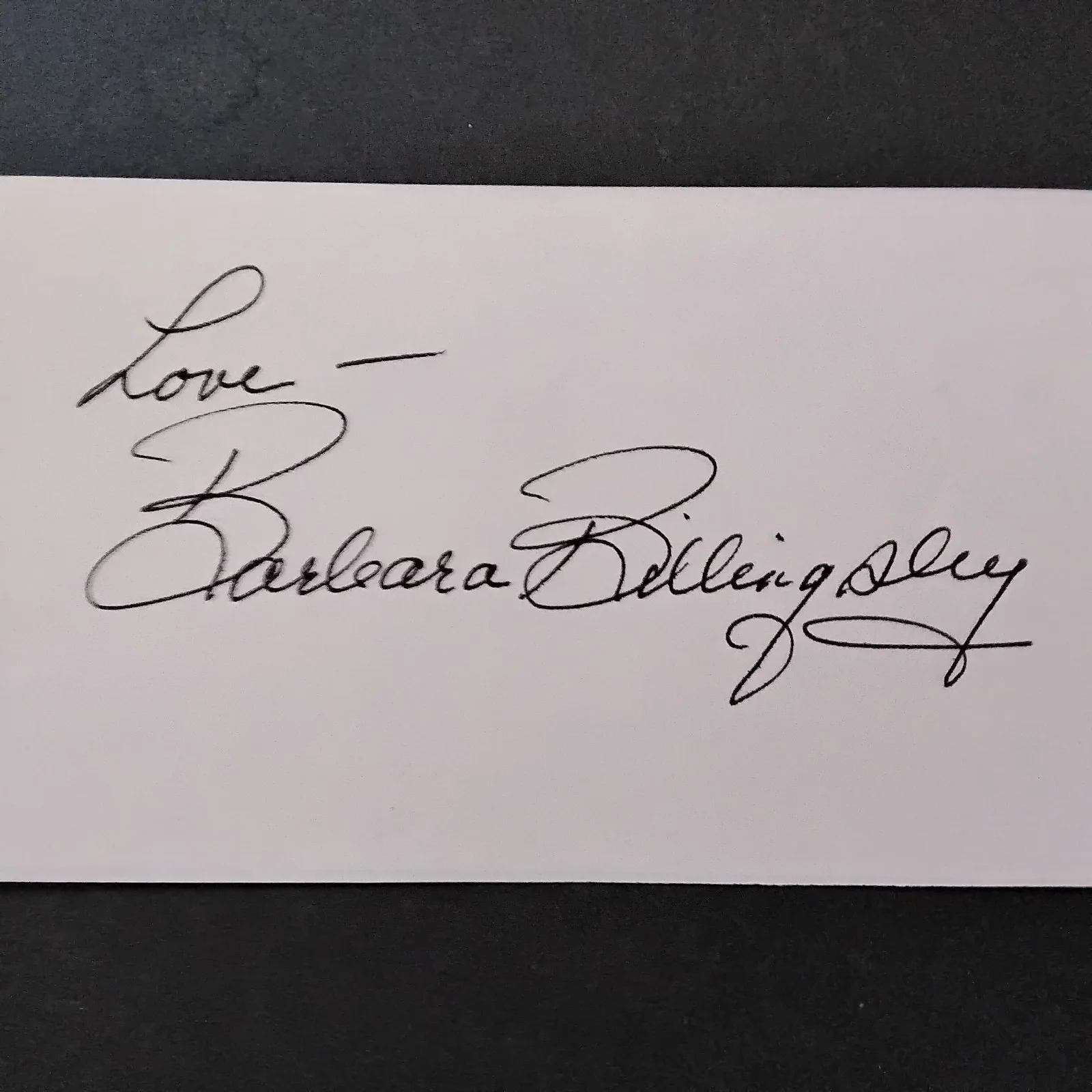 Barbara Billingsley SIGNED Card Photo TV Movie Actress Leave It To Beaver "Mom", изображение 4
