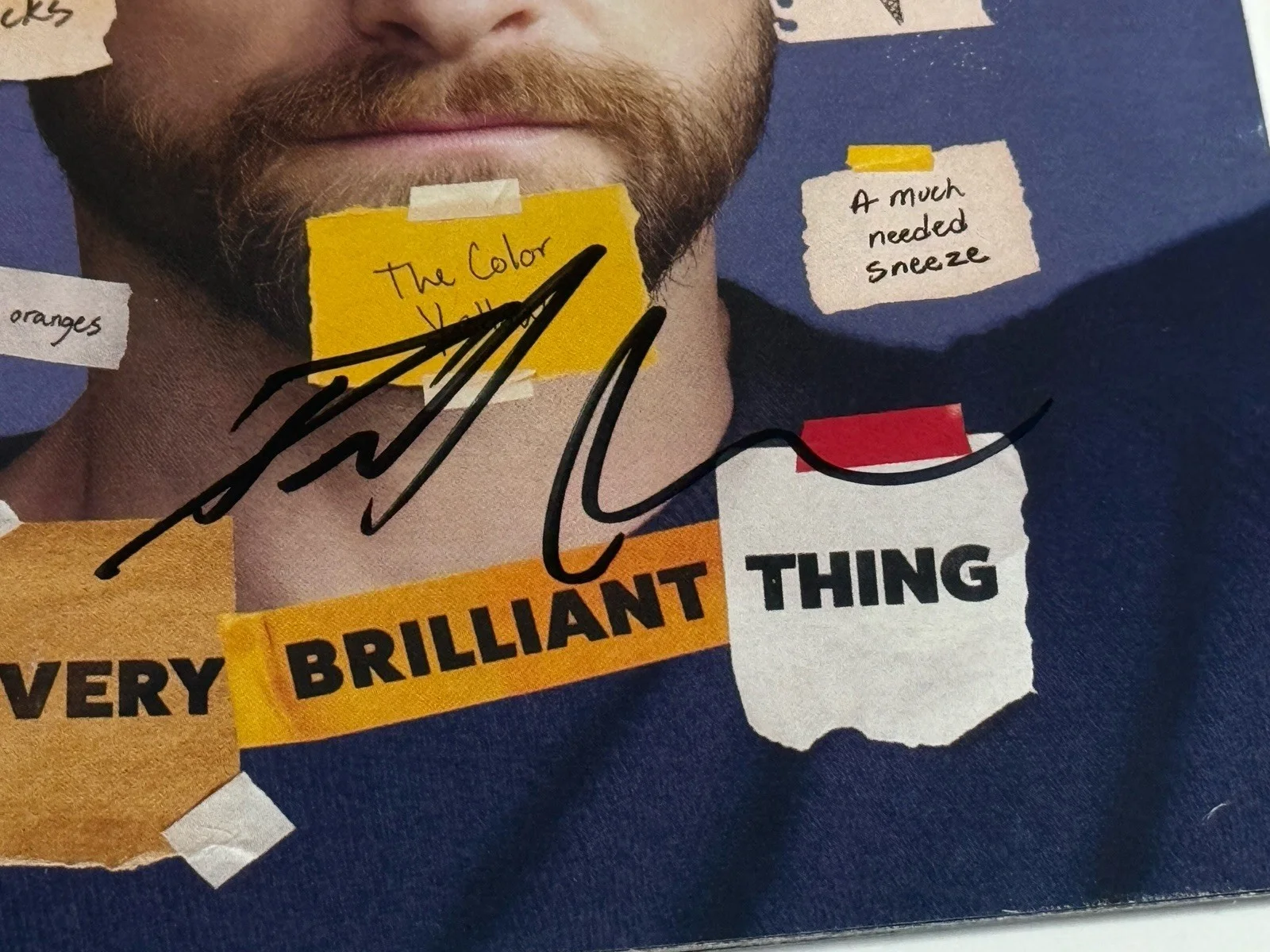 Daniel Radcliffe — Daniel Radcliffe Every Brilliant Things Signed Broadway playbill autograph, image 3