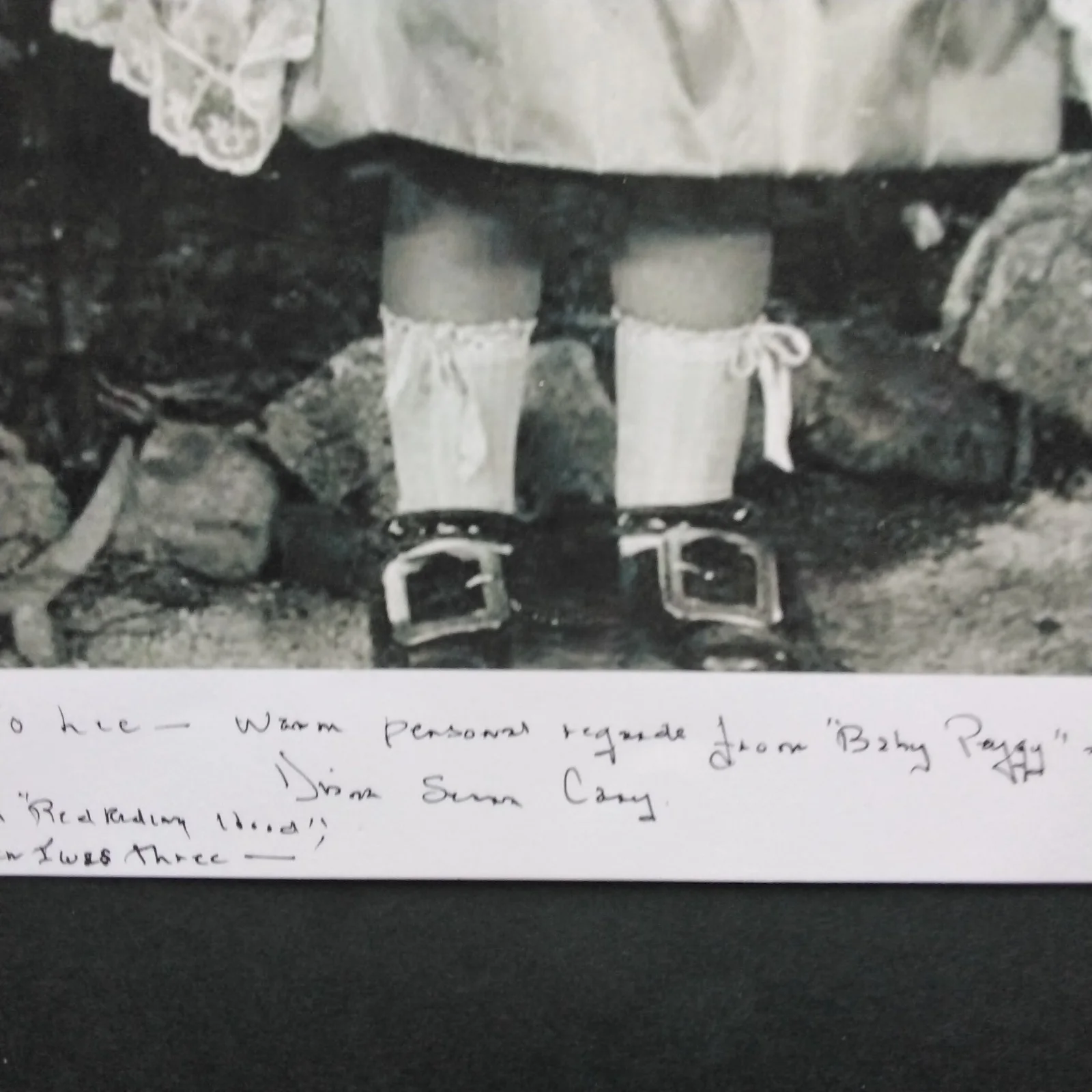 Baby Peggy aka Diana Serra Cary Signed Photo 20s Child Actress Red Riding Hood, изображение 3