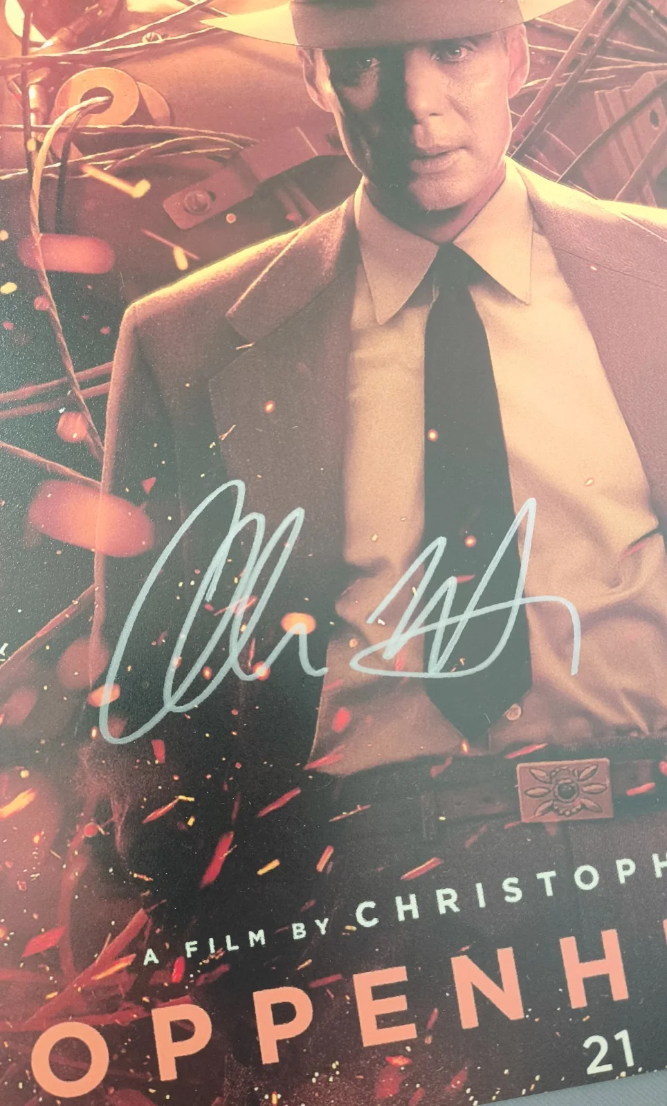 CILLIAN MURPHY — CILLIAN MURPHY SIGNED AUTOGRAPHED POSTER 8X12 ( Oppenheimer ), image 2