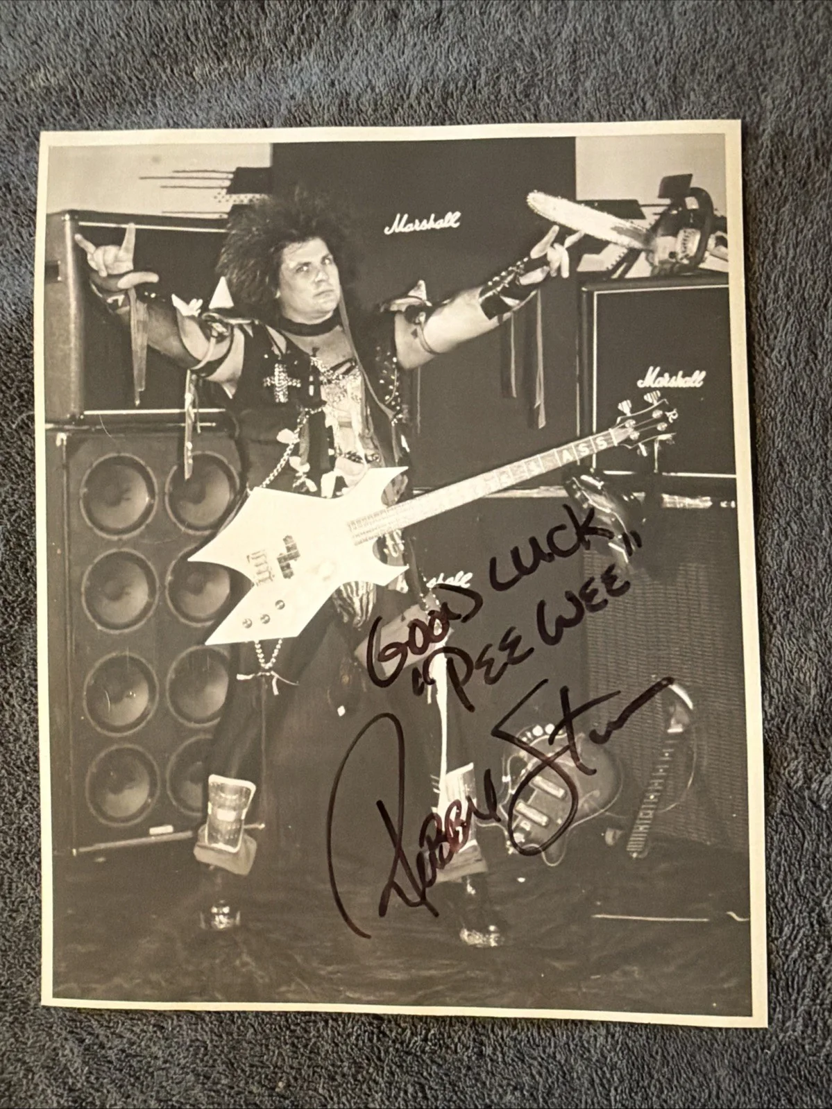 Two 10”x8” Black & White Autographed Photos Unknown Artist Rock N Roll, изображение 5