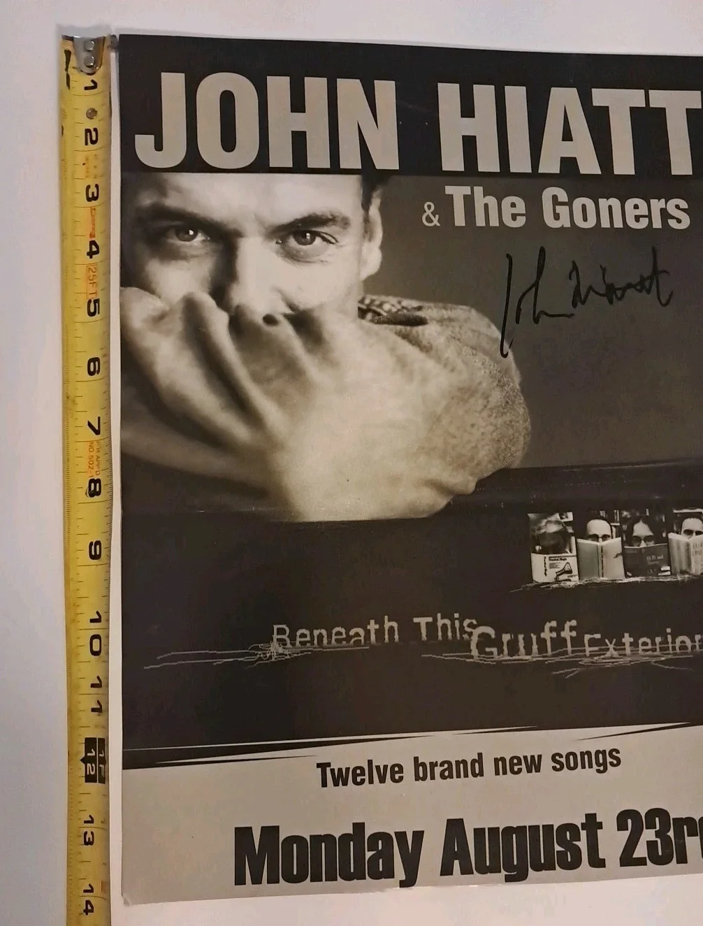 Signed John Hiatt & The Goners Beneath This Gruff Exterior Poster 11x14.25 READ, image 3