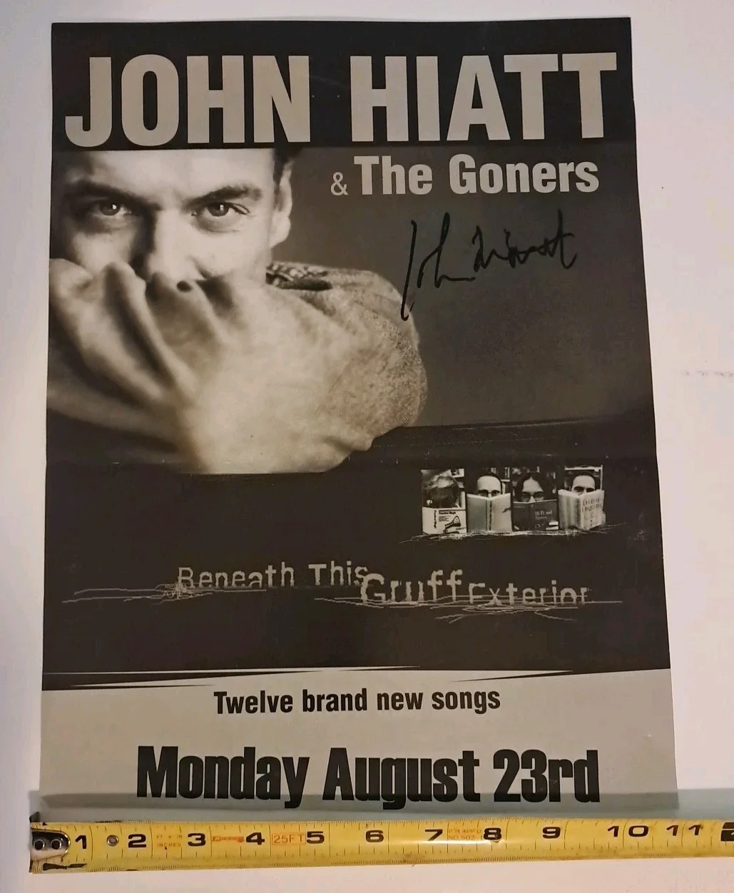 Signed John Hiatt & The Goners Beneath This Gruff Exterior Poster 11x14.25 READ, image 4