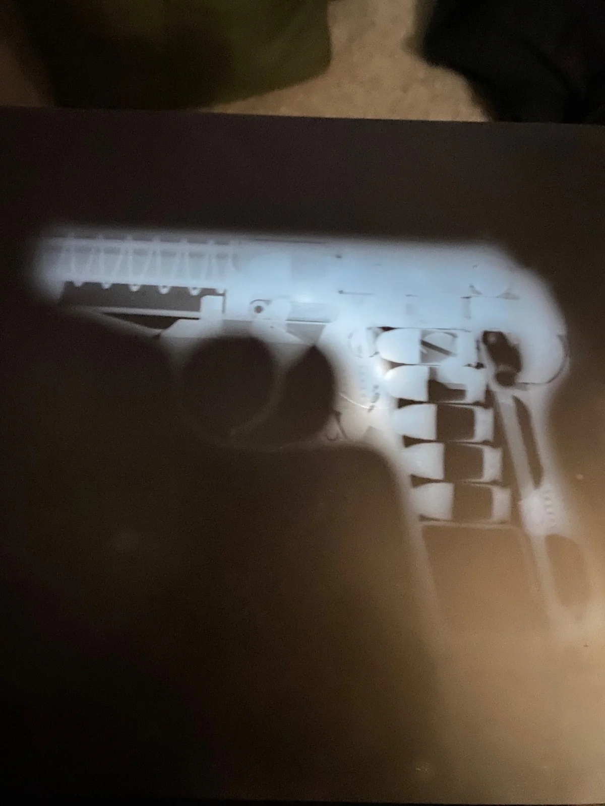 Walther PPK/S pistol X-Ray radiograph, James Bond 007, image 4