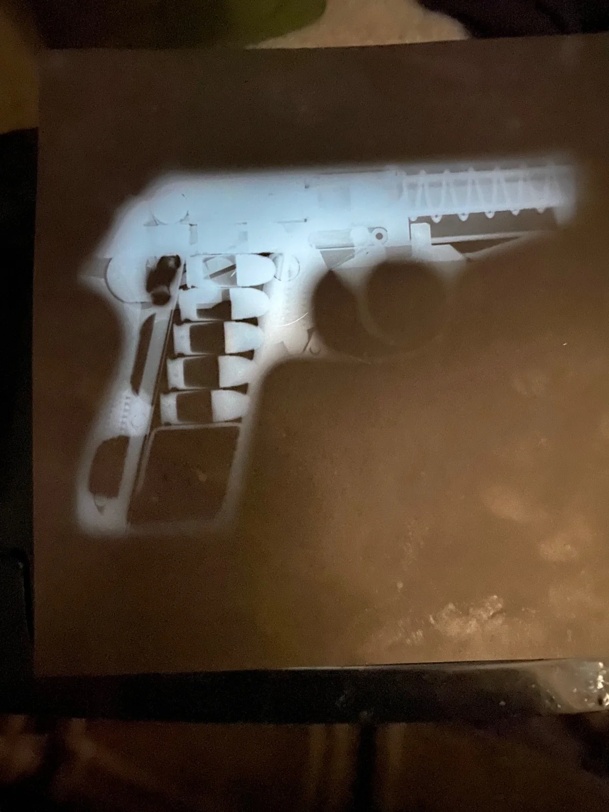 Walther PPK/S pistol X-Ray radiograph, James Bond 007, image 5