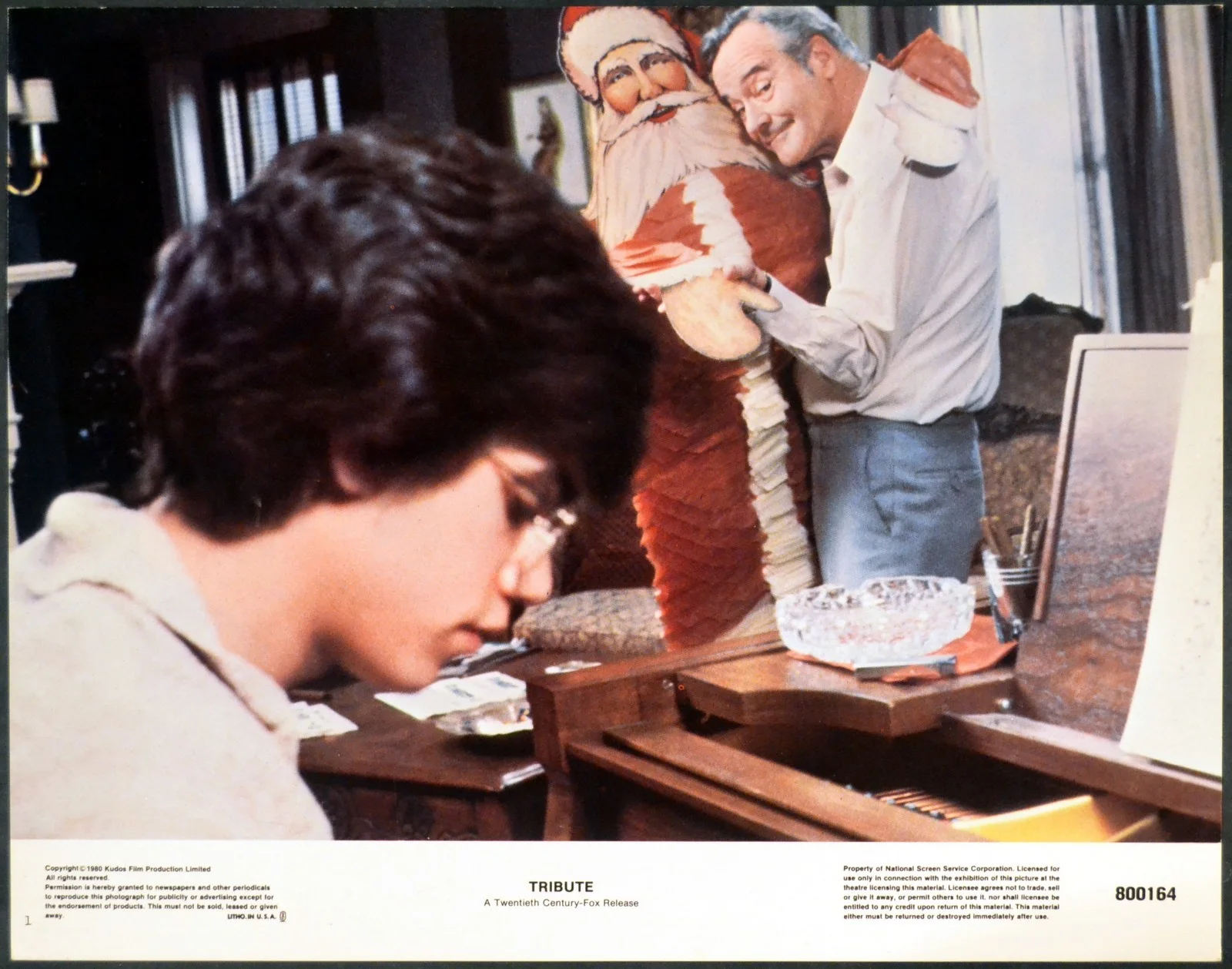 TRIBUTE 1980 Jack Lemmon, Robby Benson 3 U.S. LOBBY CARDS, image 2