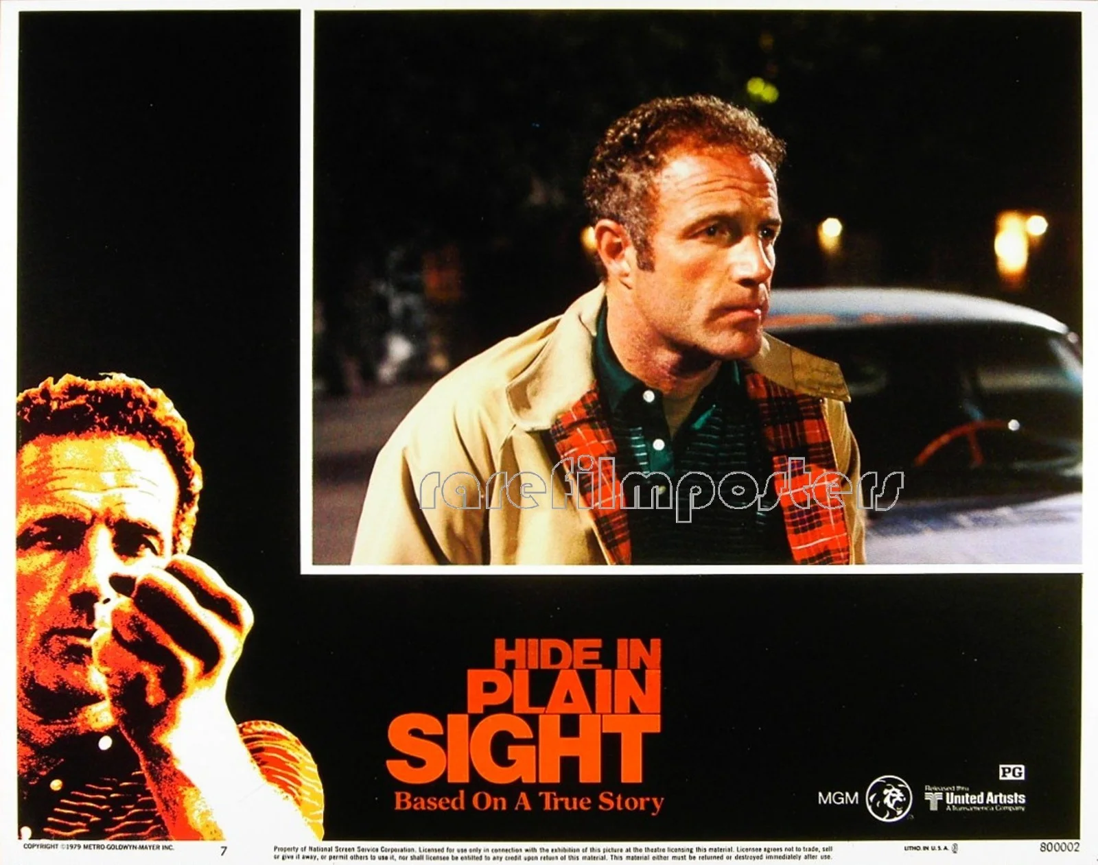 HIDE IN PLAIN SIGHT 1980 James Caan, Jill Eikenberry 3 LOBBY CARDS, изображение 3
