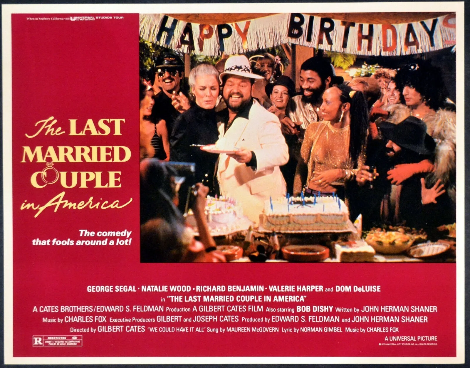 LAST MARRIED COUPLE IN AMERICA 1980 Natalie Wood, George Segal 4 LOBBY CARDS, изображение 2