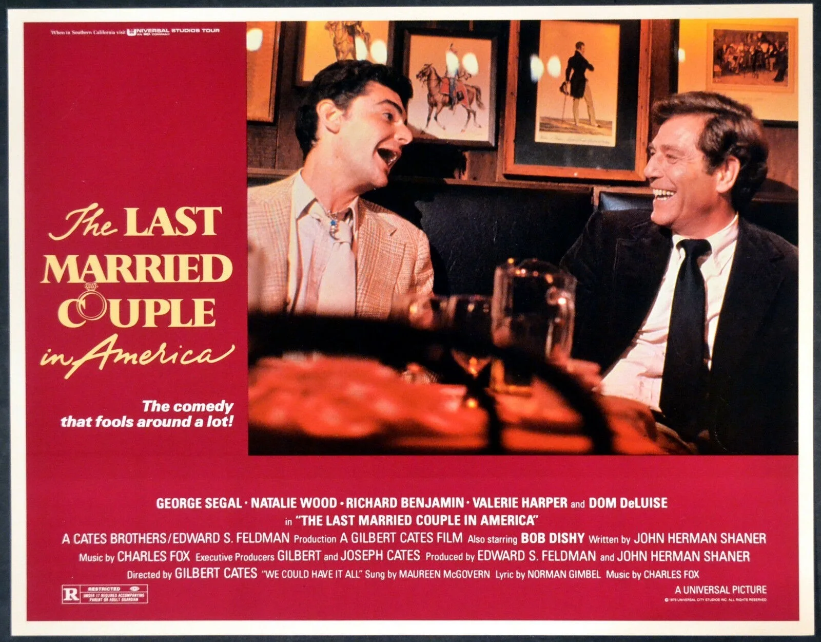 LAST MARRIED COUPLE IN AMERICA 1980 Natalie Wood, George Segal 4 LOBBY CARDS, изображение 3