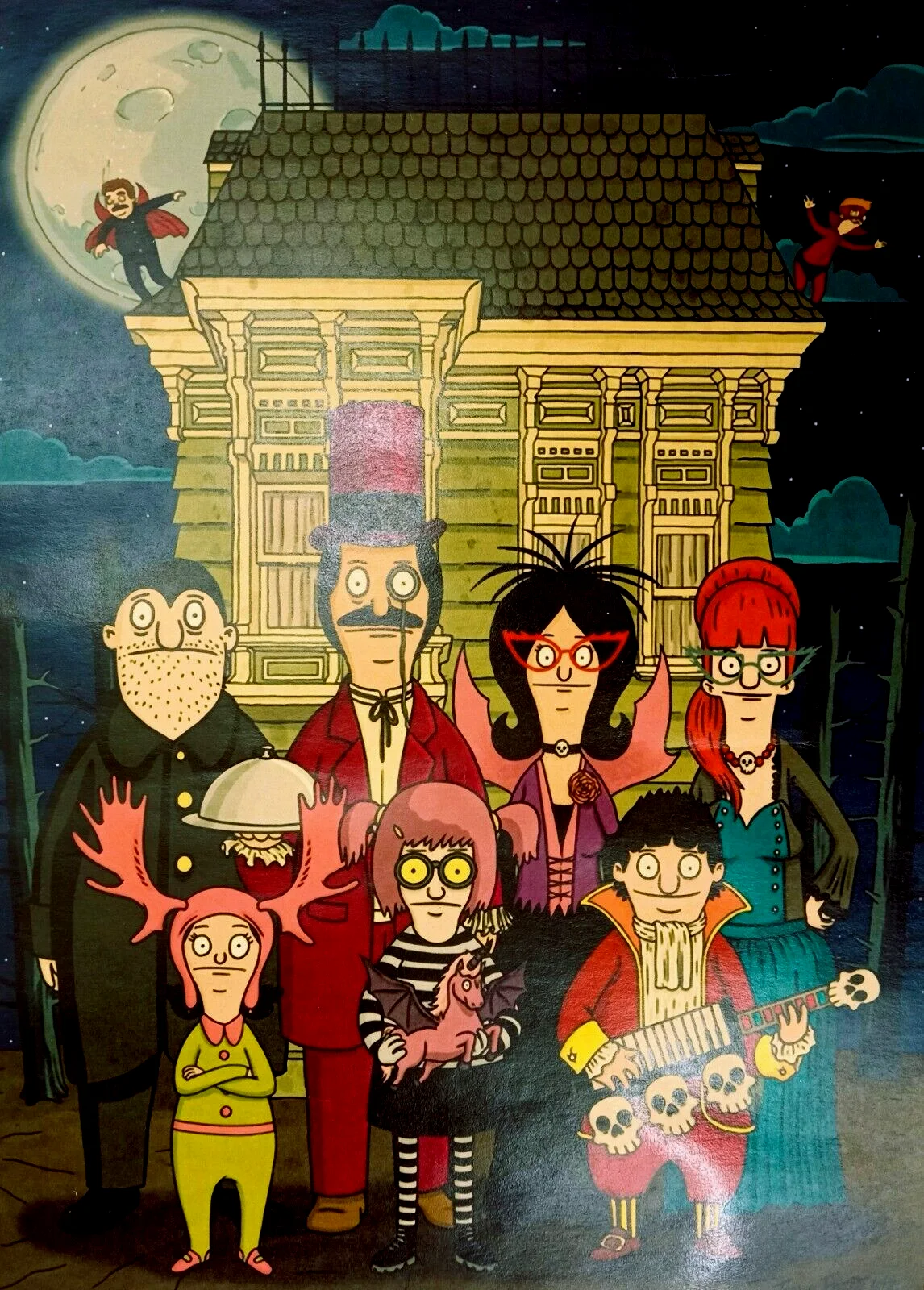 Frank Forte — Bobs Burgers Halloween Poster Artist Signed Frank Forte 11.5 x 16.5 a8, изображение 2