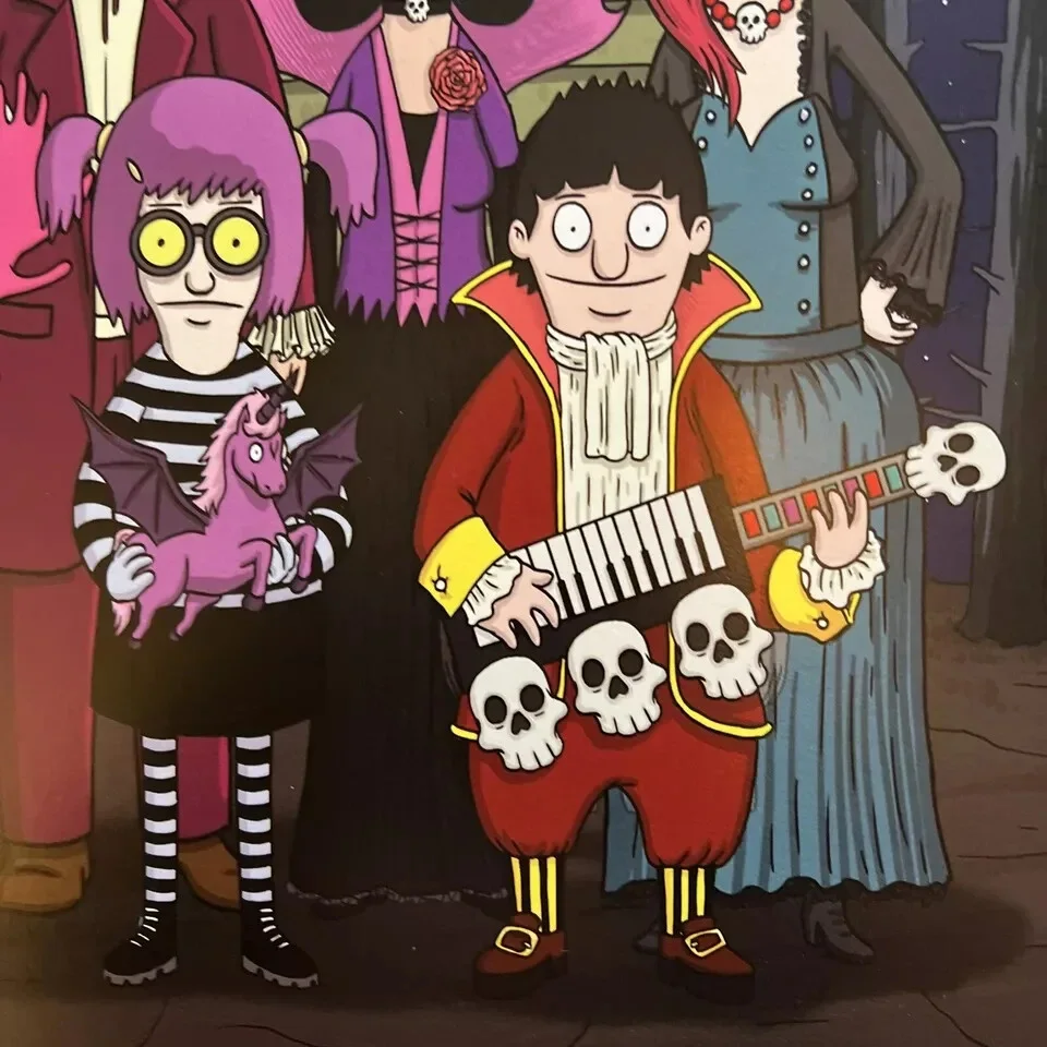 Frank Forte — Bobs Burgers Halloween Poster Artist Signed Frank Forte 11.5 x 16.5 a8, изображение 4