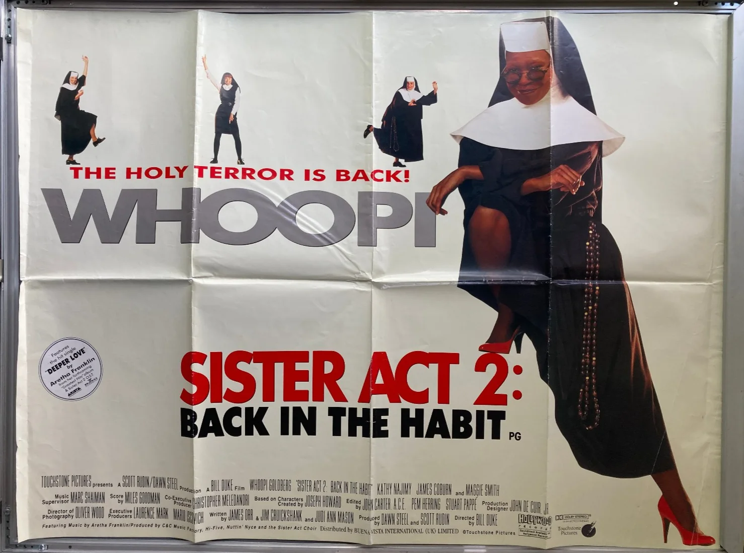 Cinema Poster: SISTER ACT 1992 (Quad) Whoopi Goldberg Maggie Smith, изображение 2