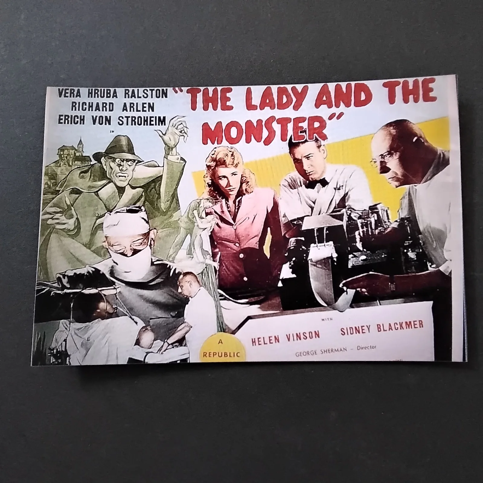 Vera Ralston SIGNED Card Photo 40s Movie Actress Lady & Monster Jane Doe Olympic, изображение 5
