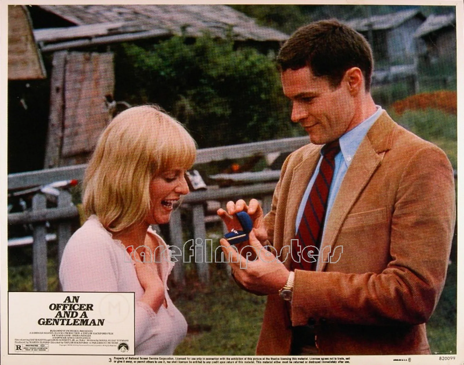 OFFICER AND A GENTLEMAN 1982 Richard Gere, Debra Winger 4 U.S. LOBBY CARDS, изображение 2