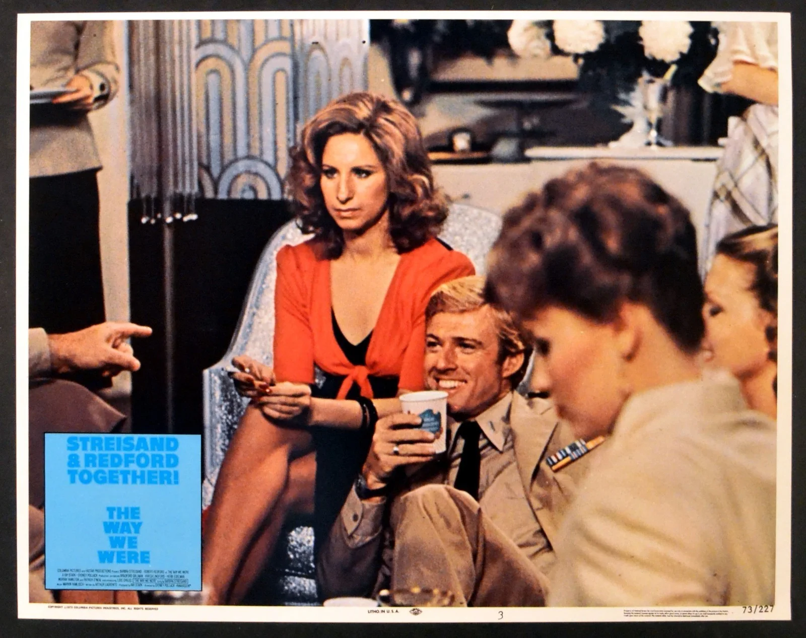 WAY WE WERE 1973 Barbra Streisand, Robert Redford 7 LOBBY CARDS, image 4