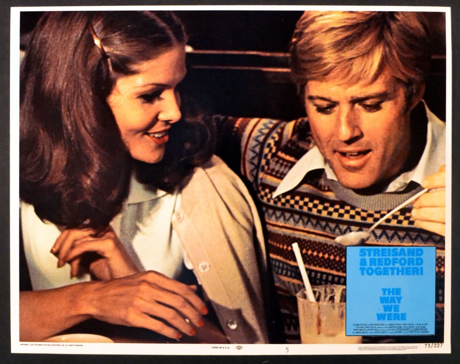 WAY WE WERE 1973 Barbra Streisand, Robert Redford 7 LOBBY CARDS, image 5