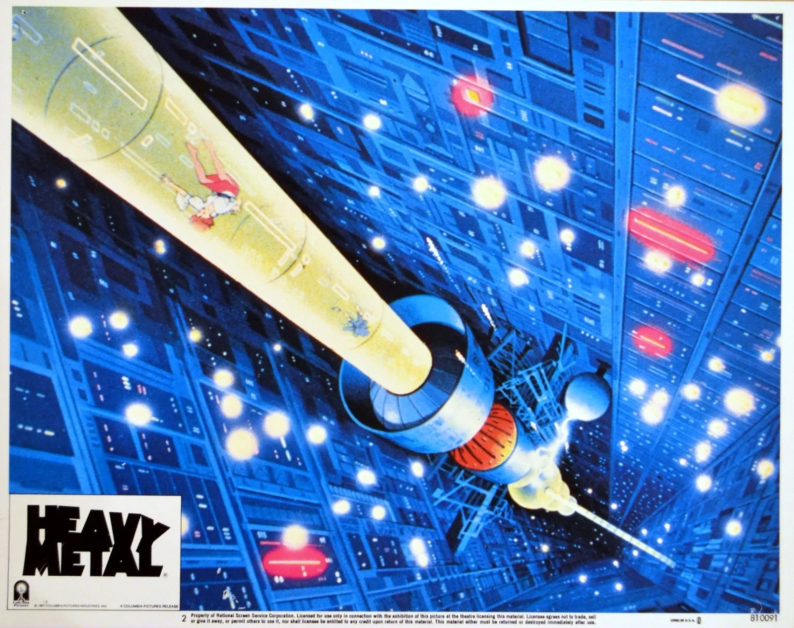 HEAVY METAL 1981 Gerald Potterton LOBBY SET, image 2