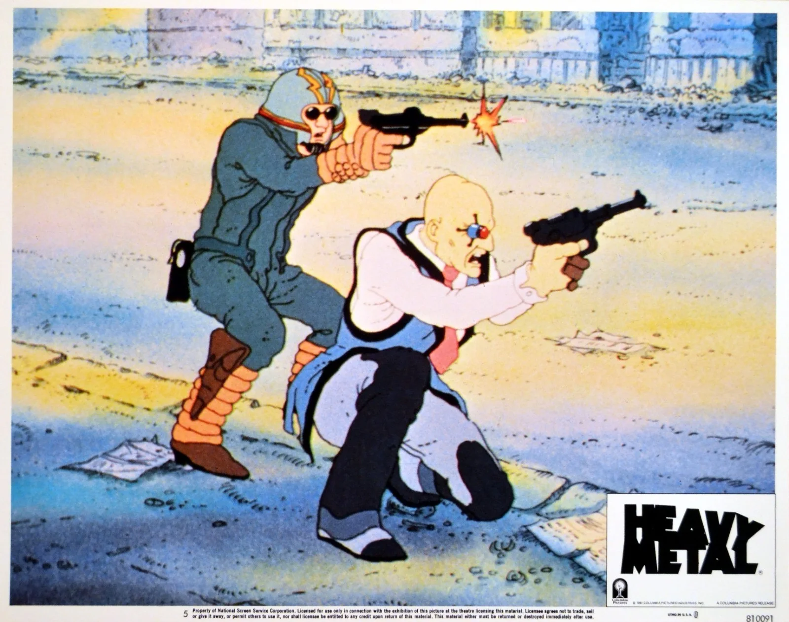HEAVY METAL 1981 Gerald Potterton LOBBY SET, image 5