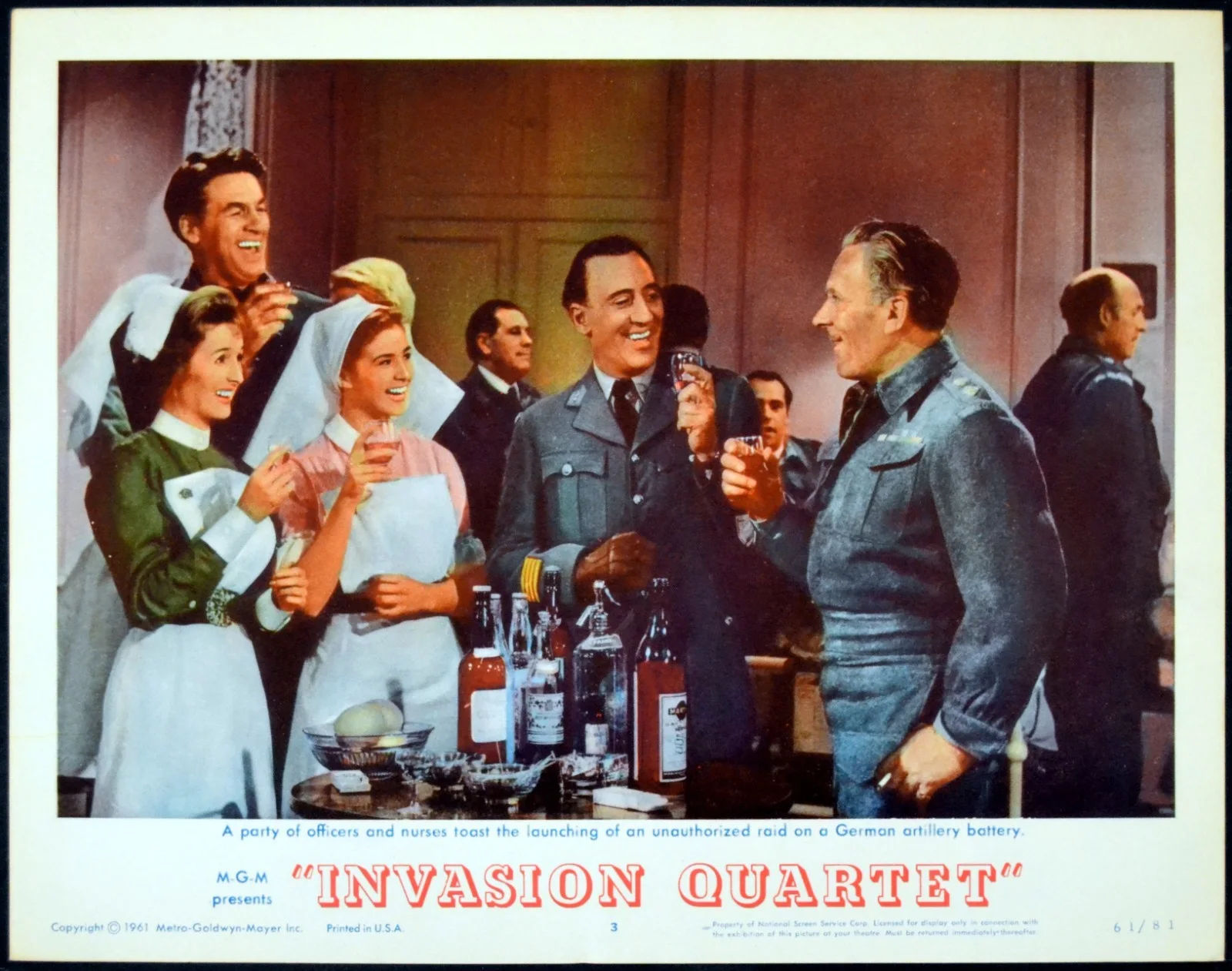 INVASION QUARTET 1961 Bill Travers, Spike Milligan Grégoire Aslan LOBBY SET, изображение 3