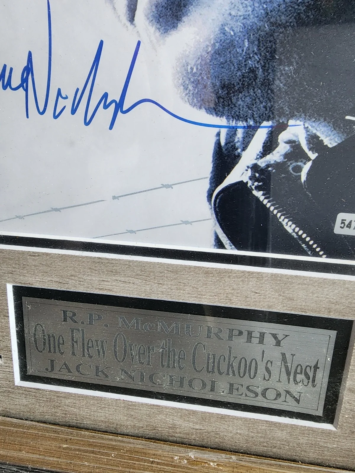 Jack nicholson signed black and white eight by ten photo Framed, image 2