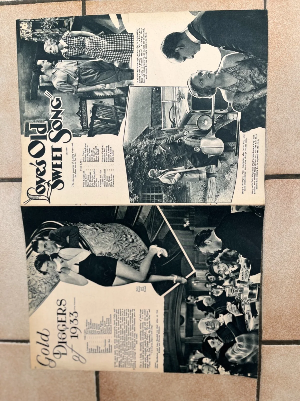 Vintage ANNE GREY CONRAD VEIDT "Picture Show Supplement" Calenda 1934, изображение 2