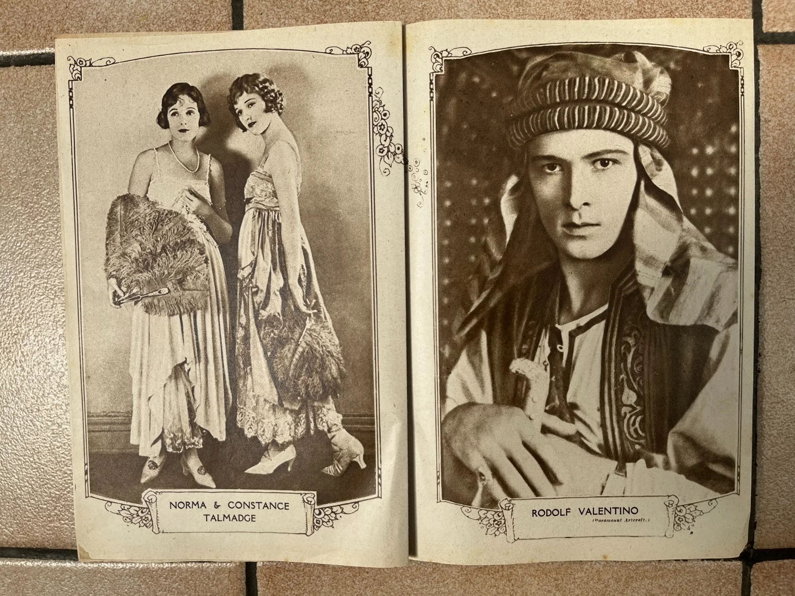 GLORIA SWANSON RUDOLF VALENTINO Others"Picture Show Gallery" 1922, image 3