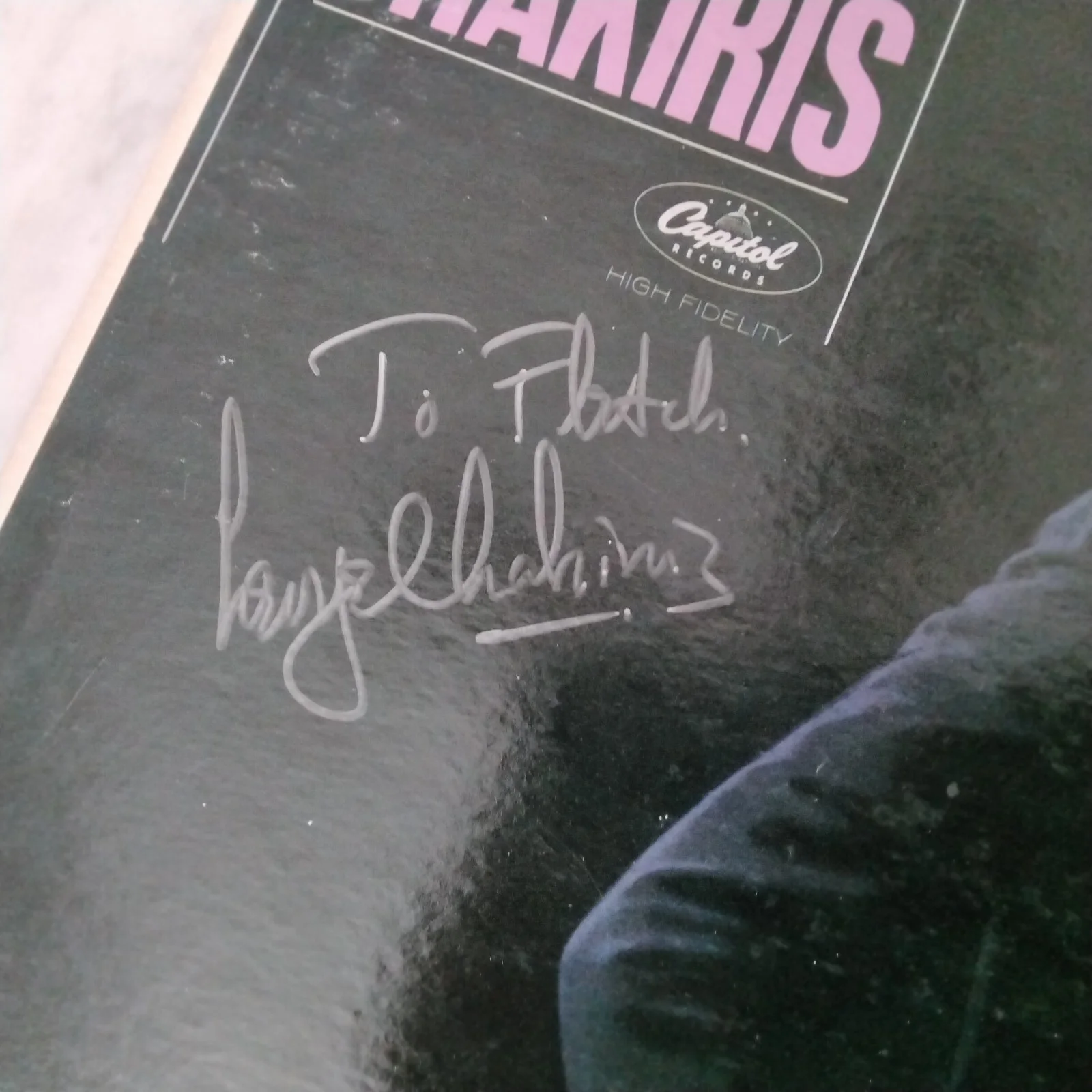 George Chakiris SIGNED 1963 Album Cover 60s Movie TV Actor West Side Story, изображение 3