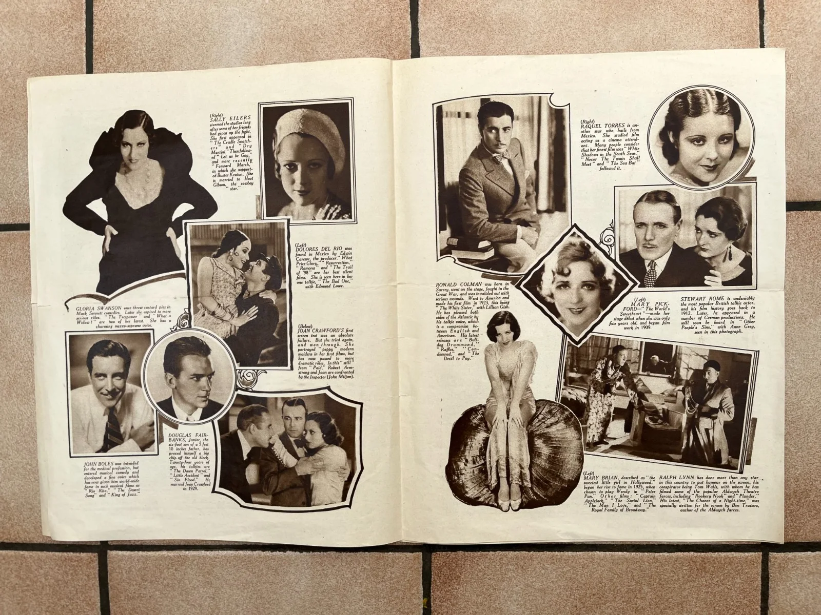 ANN HARDING CONRAD NAGEL CHAPLIN CRAWFORD GARBO Others "Film Star Album" 1930s, изображение 4