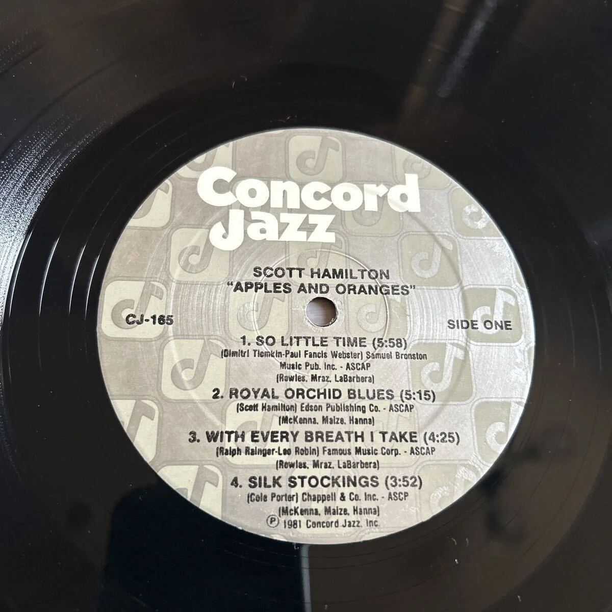 Scott Hamilton signed autographed lp original jazz great album, image 5