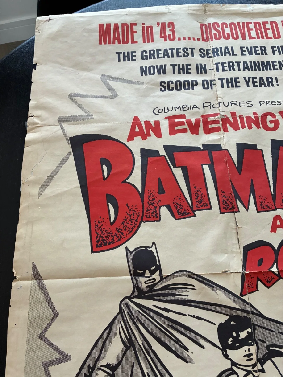 AN EVENING WITH BATMAN AND ROBIN 1965 FILM POSTER VERY RARE, изображение 2