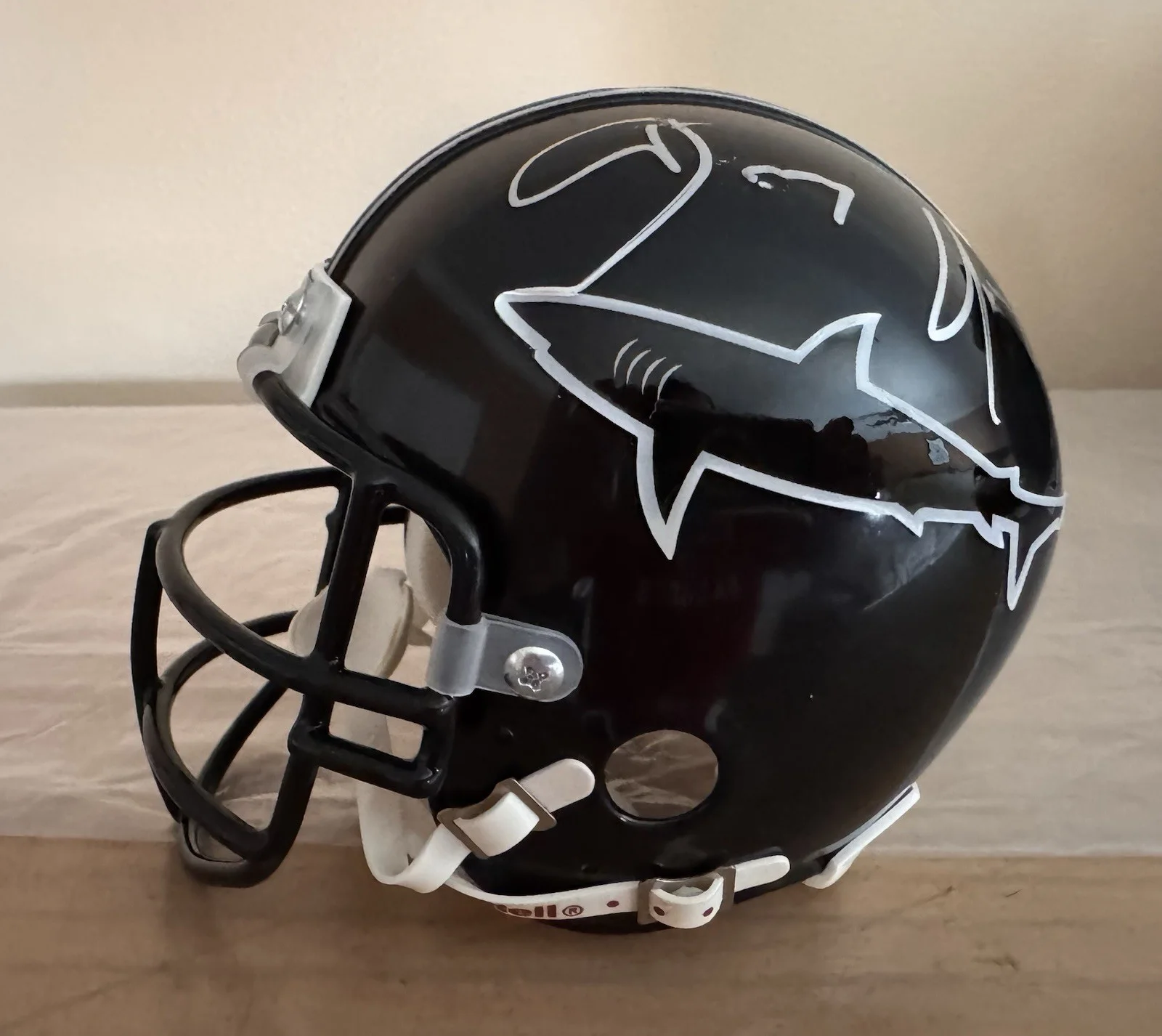 Jamie Foxx, Dennis Quaid — Jamie Foxx & Dennis Quaid Signed "Any Given Sunday" Sharks Mini Helmet:JSA COA, image 3