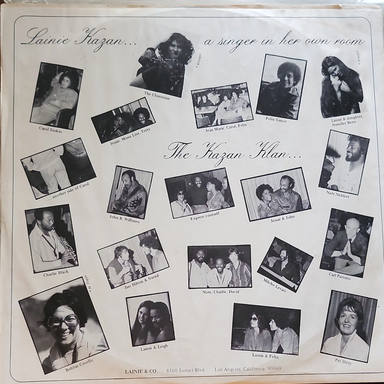Lainie Kazan The Chanteuse Is Loose Signed Original Vinyl Record LP, image 5