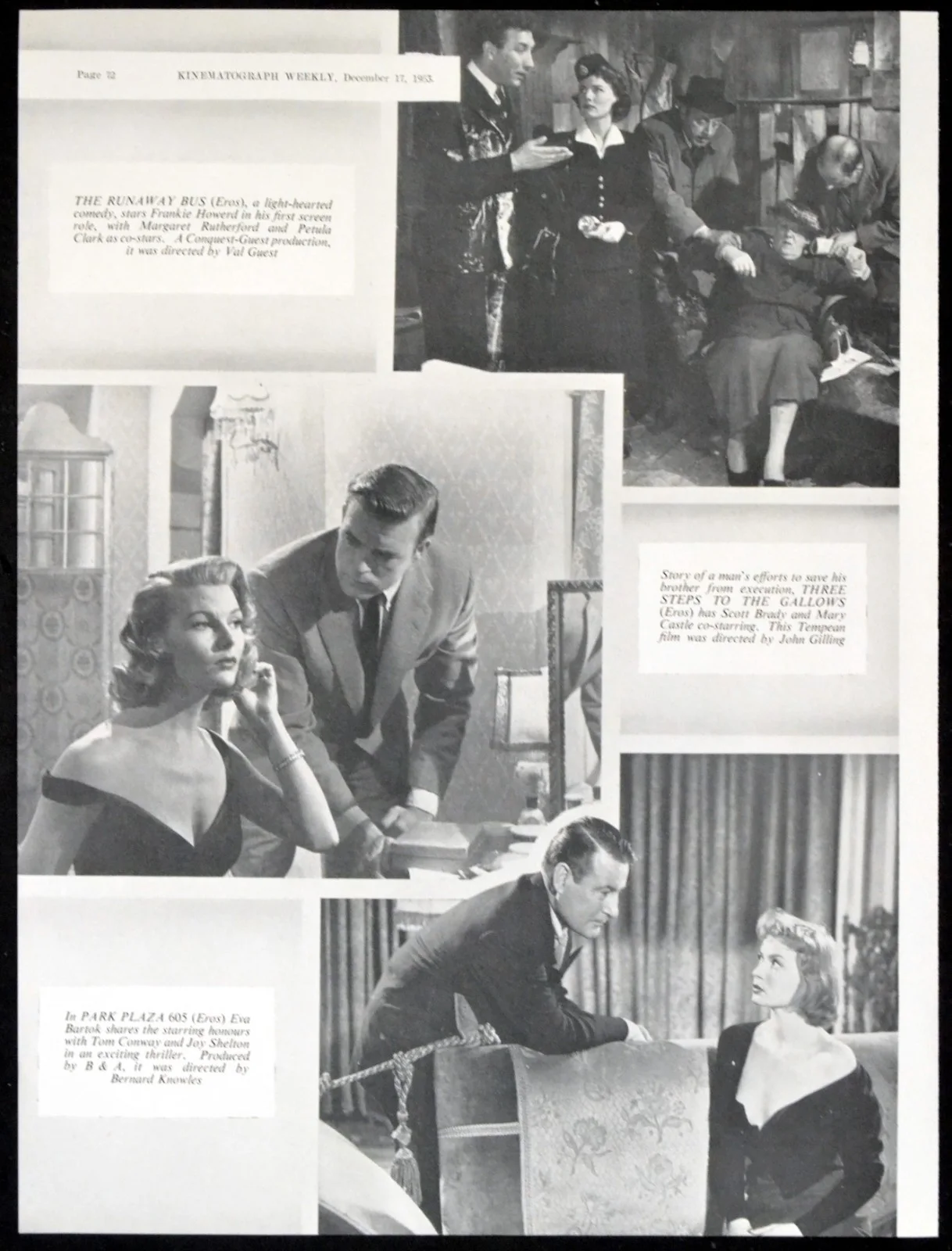RUNAWAY BUS * THE CONQUEST OF EVEREST * AN INSPECTOR CALLS 1954 KINE PAGES, изображение 4