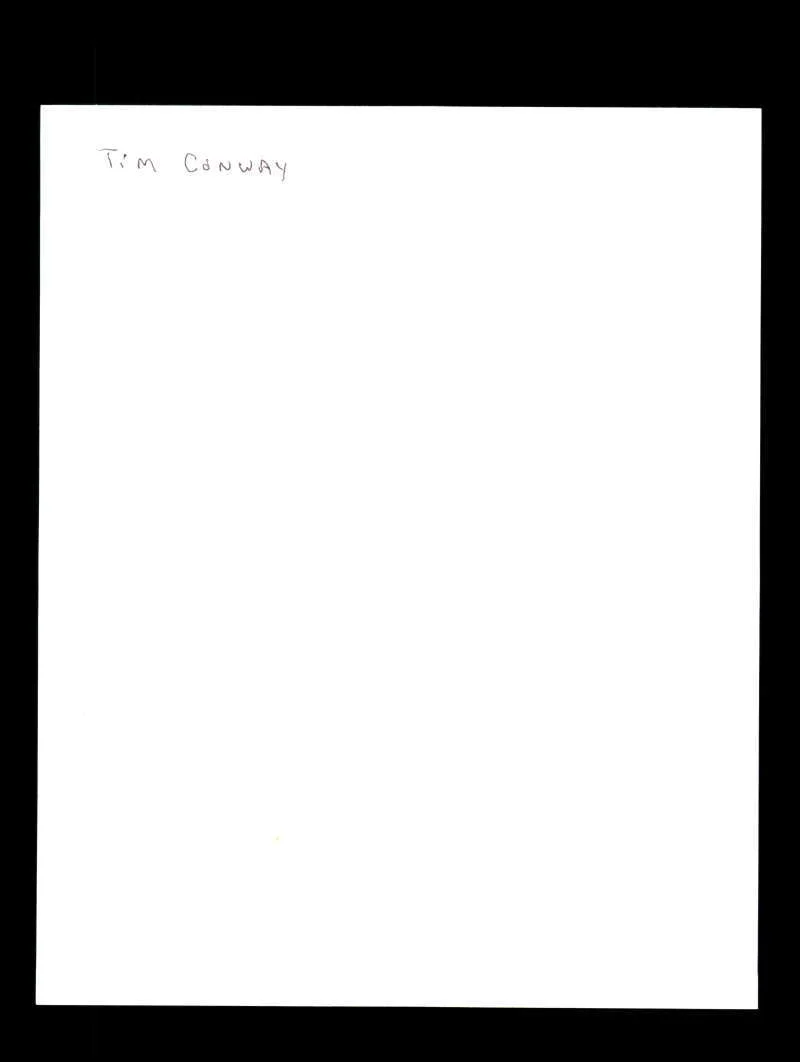 Tim Conway — Tim Conway JSA Certed Signed 8x10 Photo Autograph, image 2