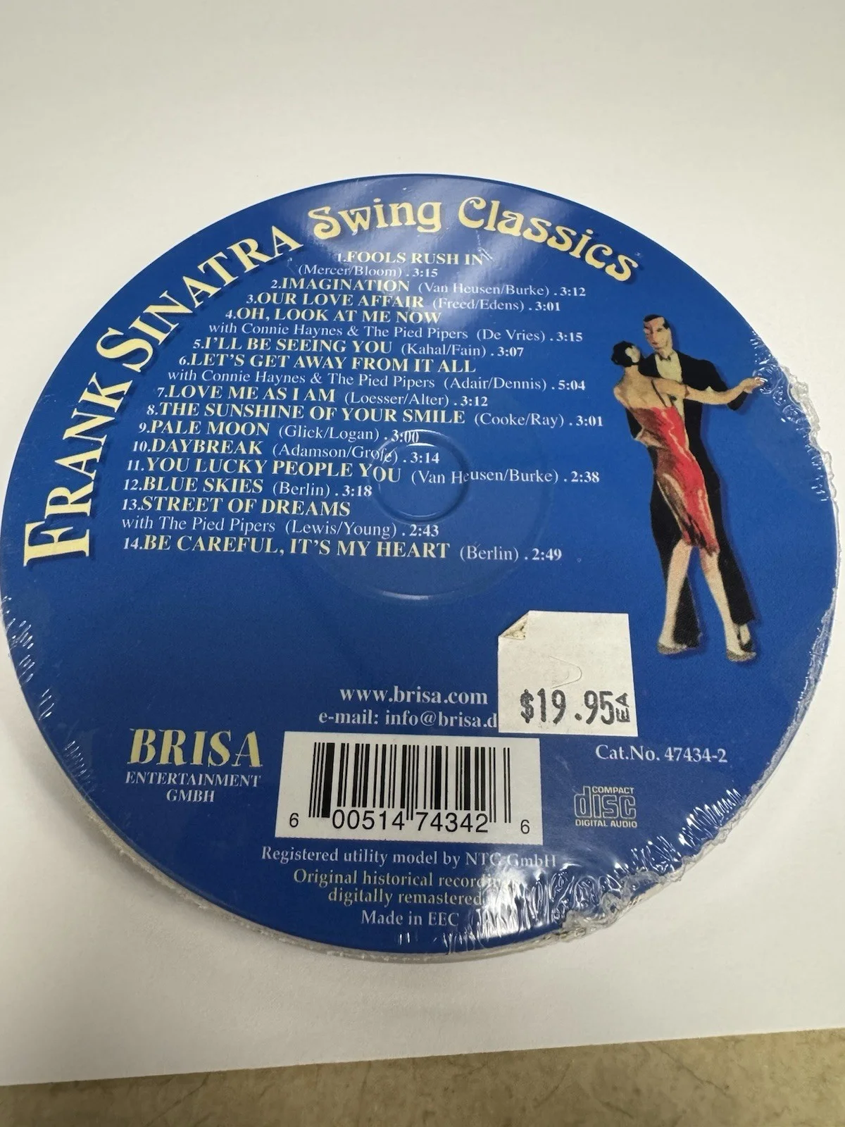 Frank Sinatra Swing Classics Round CD Sealed Brisa Entertainment, image 2