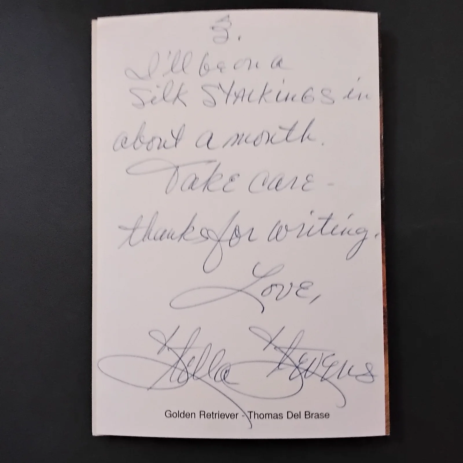 Stella Stevens SIGNED Card Photo Film Actress Poseidon Adventure Nutty Professor, image 3