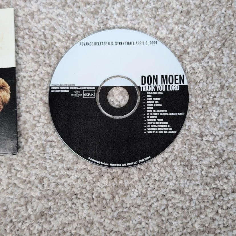 Don Moen Thank You Lord CD Signed Autographed Advance Release 2004 Worship Music, изображение 5