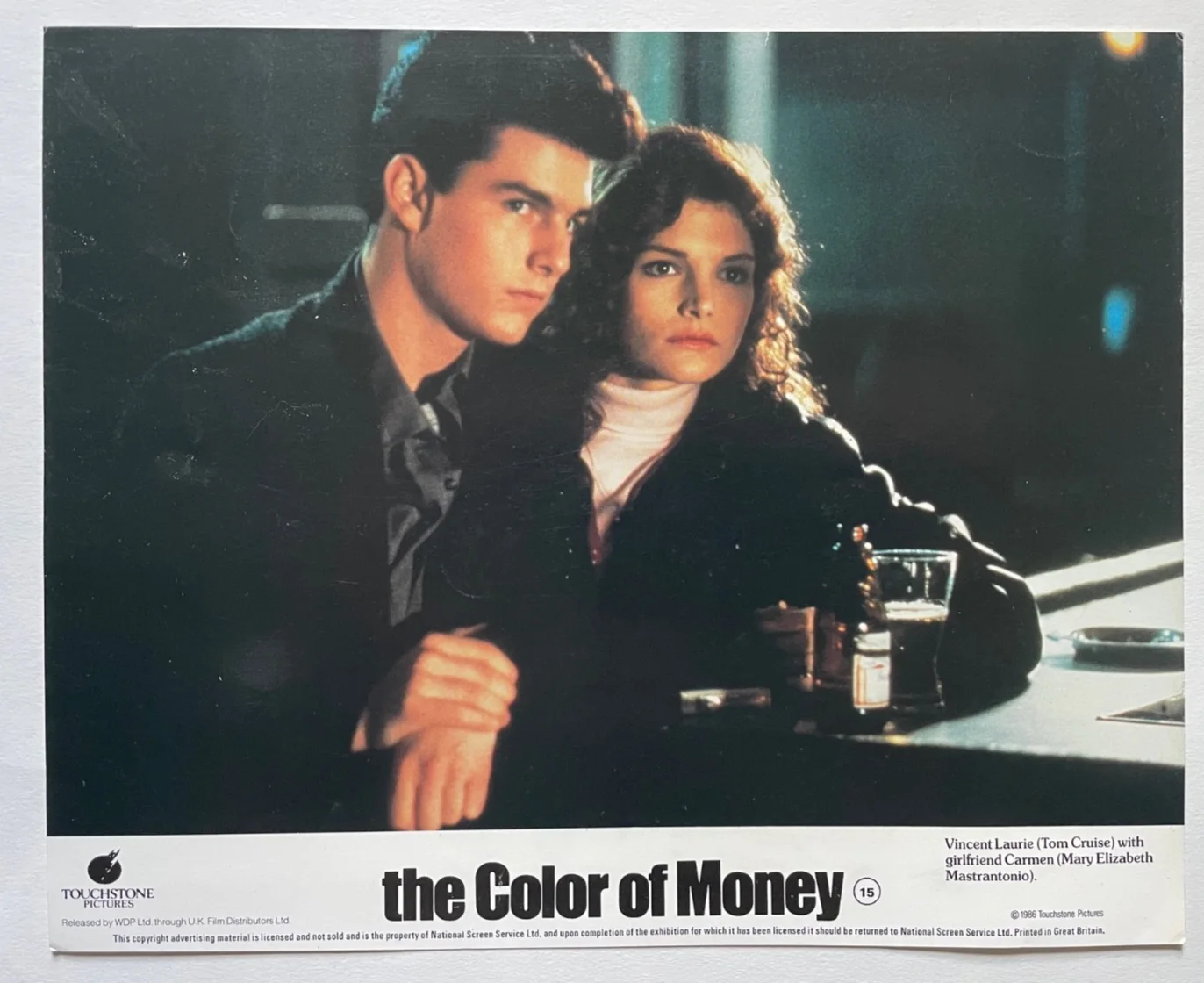 THE COLOR OF MONEY (1986) Lobby Cards FOH Stills, Tom Cruise, Paul Newman, изображение 3