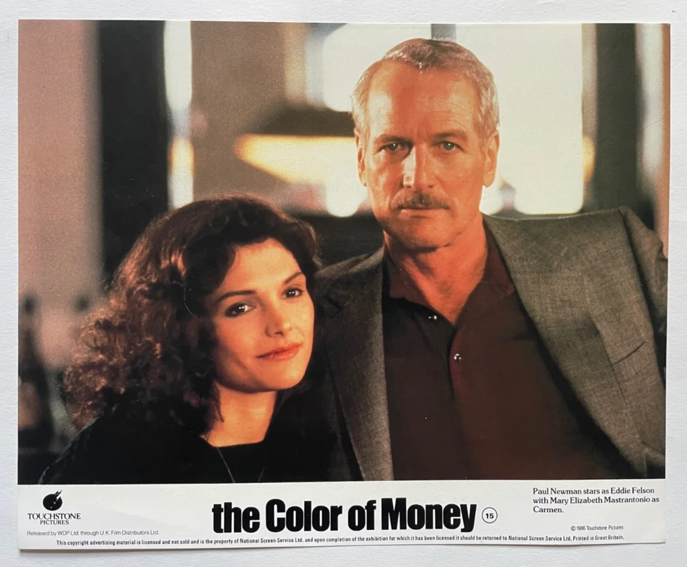 THE COLOR OF MONEY (1986) Lobby Cards FOH Stills, Tom Cruise, Paul Newman, изображение 5